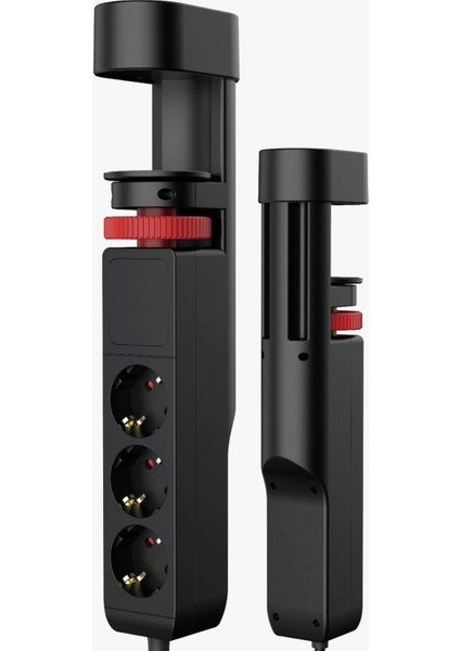Masa Tipi PD20W Akım Korumalı 3 Lü Priz 2xusb 1xtype-C Girişli Kablolu Priz FTR19