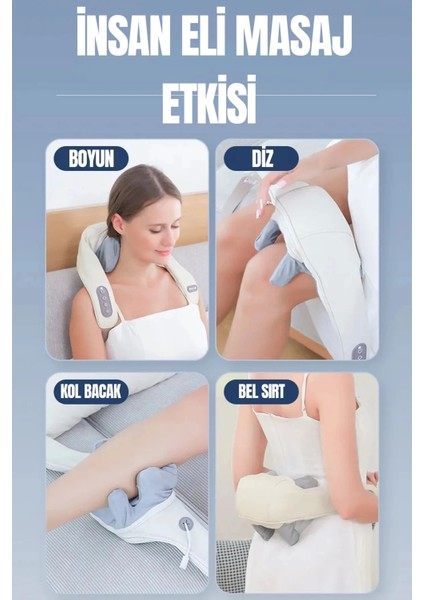 Şarjlı Ovmalı Isıtmalı Masaj Aleti