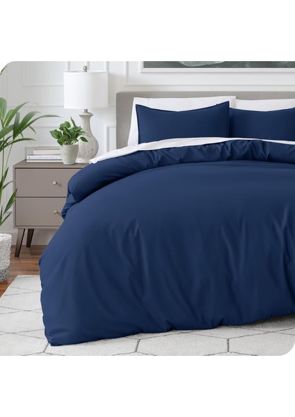 Pamuklu Çift Kişilik Nevresim Kılıfı + 2 Yastık Kılıfı 3 Parça