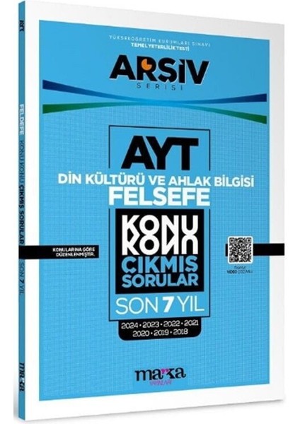 Ayt Din Kültürü ve Ahlak Bilgisi Felsefe Çıkmış Sorular Konu Konu Son 7 Yıl Tıpkı Basım Arşiv Serisi Marka
