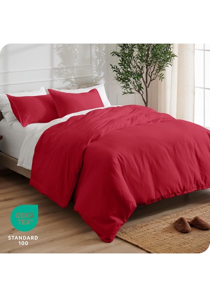 Pamuklu Çift Kişilik Nevresim Kılıfı + 2 Yastık Kılıfı 3 Parça fiyatları