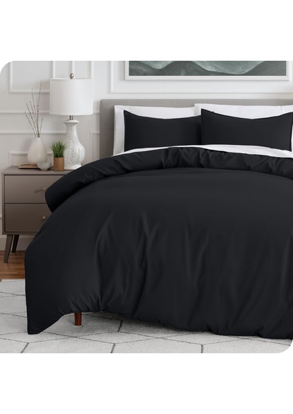 Pamuklu Çift Kişilik Nevresim Kılıfı + 2 Yastık Kılıfı 3 Parça