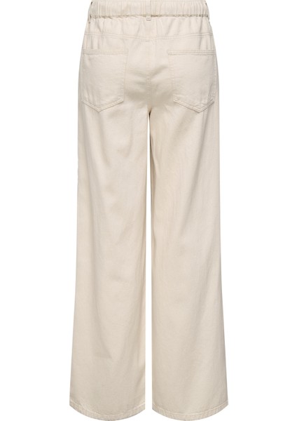 Onlsılla Mw Pull-Up Wıde Pant Pnt Kadın Bej Denim Pantolon - 15344674 fiyatları