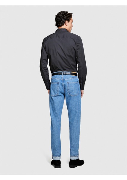 Slim Fit Esnek Koton Gömlek Erkek Renkli Gömlek - 323A5CNX5QL19