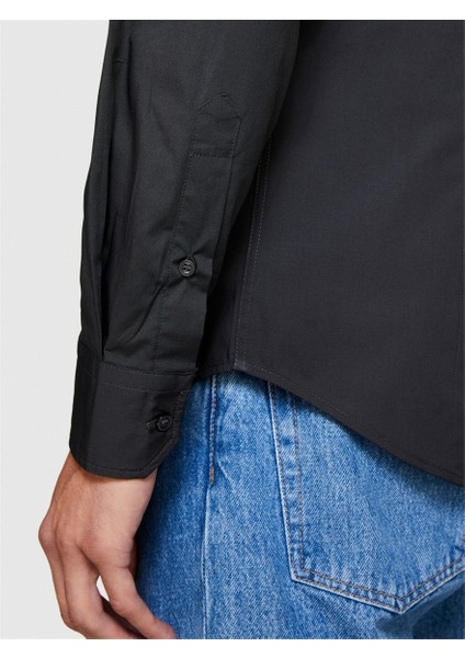 Slim Fit Esnek Koton Gömlek Erkek Renkli Gömlek - 323A5CNX5QL19