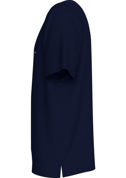 Crew Neck Slub Tee Erkek Mavi T-Shirt - UM0UM03527 modelleri