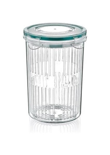 Büro Ev Ofis Mutfağı Için Klipsli Kapaklı Zeytin Turşu Sebze Yıkama Saklama Kabı