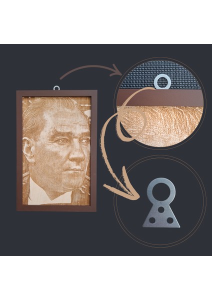 Ahşap Atatürk Portresi-5