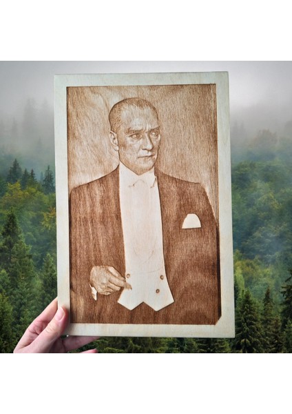 Ahşap Atatürk Portresi-6