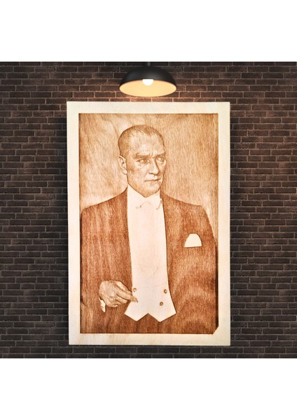 Ahşap Atatürk Portresi-6