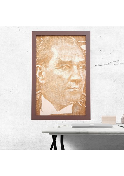 Ahşap Atatürk Portresi-9