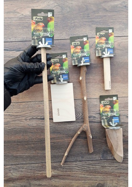 Venty 5 Adet Papağan Tüneği Seti - Kumlu Zımpara Tünek - Stant Tünek - Dal Tünek | Muhabbet, Sevda, Forpus, Cennet - M450 fiyatları