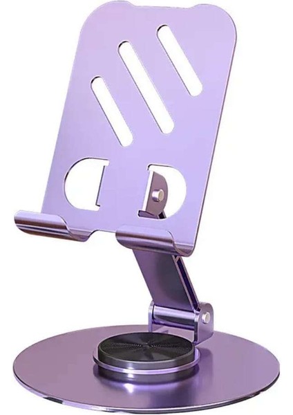 Katlanabilir, Taşınabilir, 360 Derece Dönebilen Masa Üstü Telefon Standı / Telefon Tutacağı / Tablet Tutacağı