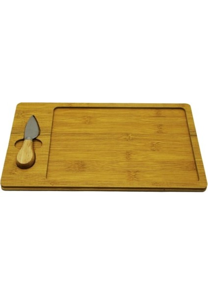 Büro Ev Ofis Atİştırma Keyfi İçin Ahşap Bambu Yapım Peynir Çerez Sunum Tabağı fiyatları