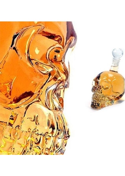 Büro Ev Ofis Içecek Keyfi Için 350ML Kuru Kafa Stil Tıpalı Servis Ikram Şişesi