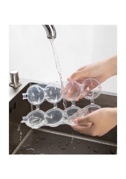 Büro Ev Ofis Buzdolabı İçin 4bölme Yuvarlak Küre Tip Buz Topu Kalıbı modelleri