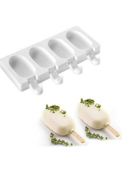 Büro Ev Ofis Buzdolabı İçin 20çubuk 4 Parça Mini Silikon Meybuz Dondurma Kalıp Seti modelleri