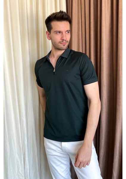 Erkek Fermuarlı Polo Yaka Tşhırt 4168 fırsatları