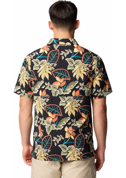 Tech Trail Utility Printed Woven Erkek Kısa Kollu Gömlek fırsatları