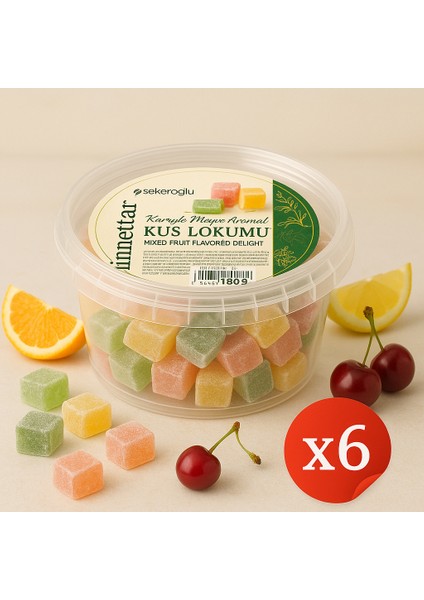 Minnettar Kuş Lokumu 180 gr ( 6 Adet )