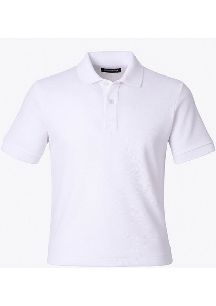Polo Yaka Ekru Erkek T-Shirt 2127