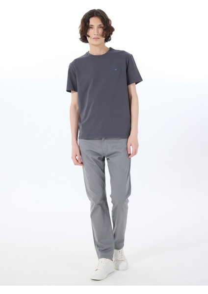 Bisiklet Yaka Baskılı Antrasit Erkek T-Shirt M5SM-TST1286 fiyatları