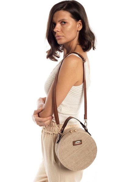 Hasır Kadın Yuvarlak Omuz Çantası fırsatları