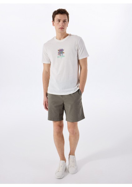 O Yaka Baskılı Beyaz Erkek T-Shirt Onsmınd Ons Logo Reg Ss Tee Cs fırsatları