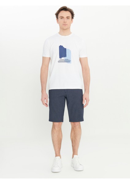Bisiklet Yaka Baskılı Beyaz Erkek T-Shirt ACE091252066_BYZ fiyatları