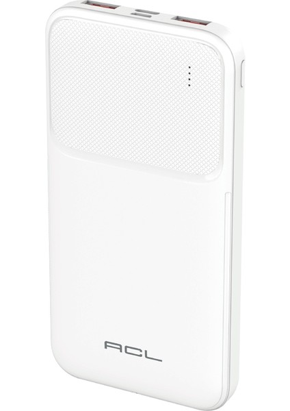 Pw-99 10000MAH Powerbank Beyaz | LED Göstergeli, Çift USB & Type-C Çıkışlı, Akıllı Güvenlik Sistemli Taşınabilir Şarj Cihazı