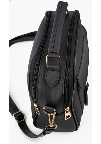 Kadın Siyah Lacost Deri 3 Bölmeli Ayarlanabilir Askılı El Ve Omuz Çanta indirimleri