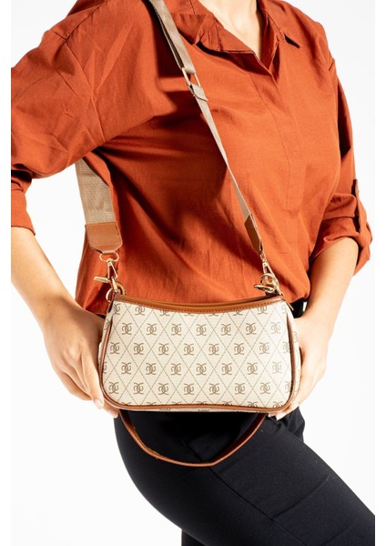 Ayarlanabilir Çapraz Askılı Desenli Şık Minimal Çanta indirimleri