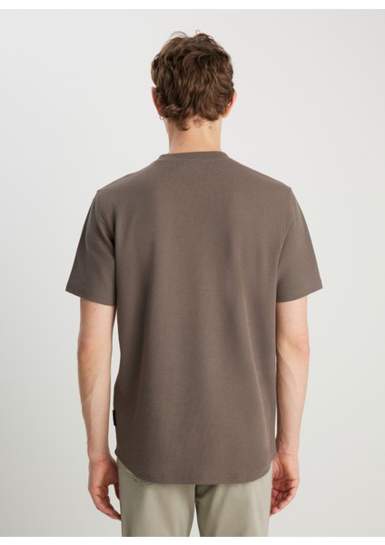 Bisiklet Yaka Haki Erkek T-Shirt W2510718801 Haki T-Shirt indirimleri