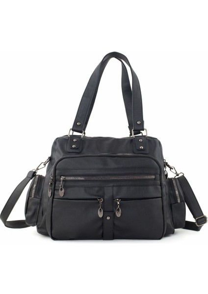 Samılon Kadın Siyah Yıkama Deri Çok Gözlü Omuz Ve Kol Çantası fiyatları