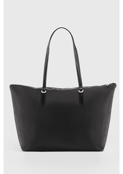 Std Kadın Siyah Shopper Çanta 217 Klasik modelleri