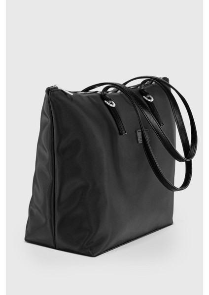 Std Kadın Siyah Shopper Çanta 217 Klasik fırsatları