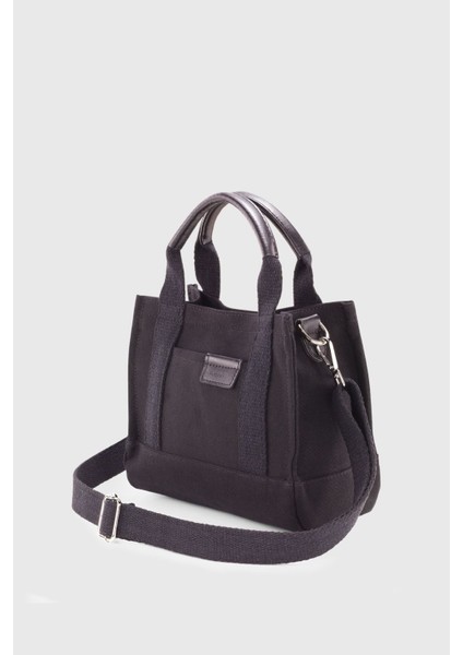 Kadın Siyah Kanvas Tote Bag 232 fiyatları