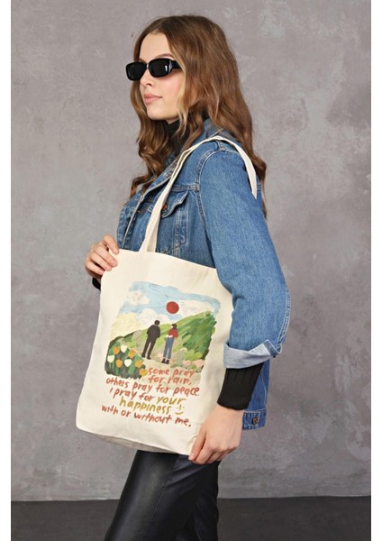 Kanvas I Pray For Your Bez Çanta C0540 indirimleri