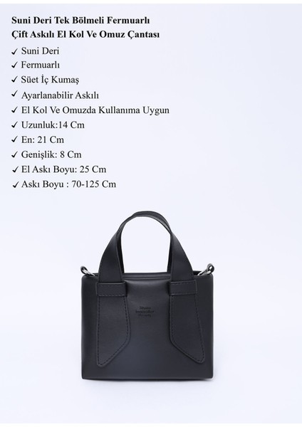 Siyah Shk60 Deri, Tek Bölmeli, Fermuarlı, Ayarlanabilir Askılı, El, Kol Ve Omuz Çantası modelleri