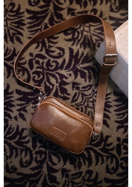 Kadın Taba Çok Cepli Ayarlanabilir Çapraz Askılı Çanta