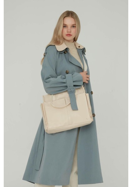 Std Deri Everyday Bag Bej Klasik modelleri