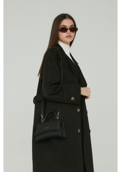 Dokulu Deri Çanta Siyah fiyatları