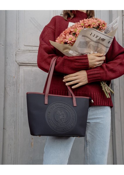Lacıvert-Bordo Kadın Omuz Çantası Us24732 modelleri