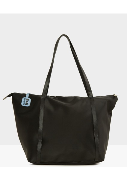 Siyah Kadın Renkli Püskül Detaylı Saten Tote Çanta M000008174 modelleri