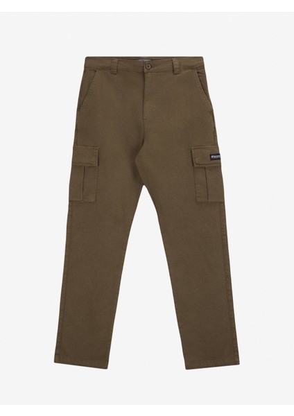 D5SM-PNT3888 Haki Düz Paça Standart Düz Erkek Kargo Pantolon