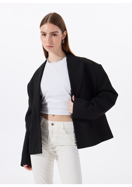 Bisiklet Yaka Düz Beyaz Kadın T-Shirt M5SL-TST1852