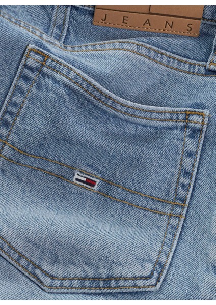 Yüksek Bel Mom Fit Indigo Kadın Denim Şort DW0DW200911AB fiyatları