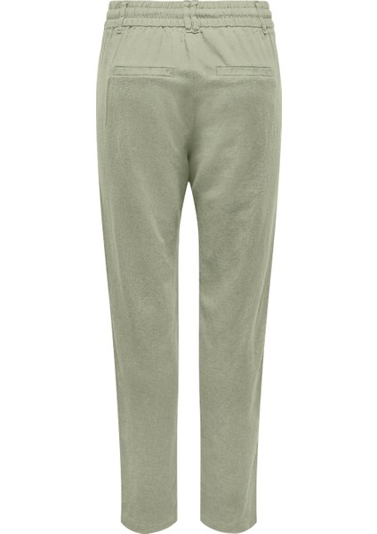 Orta Bel Normal Yeşil Kadın Pantolon Onlcaro-Poptrash Easy Lınen Bl cc P fırsatları