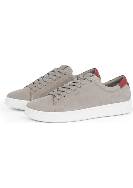 Gri Erkek Sneaker Low Top Lace Up Nu