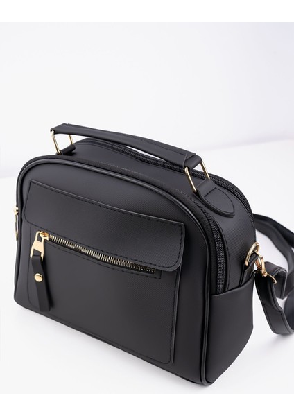 Kadın Siyah Lacost Deri 3 Bölmeli Ayarlanabilir Askılı El Ve Omuz Çantası modelleri